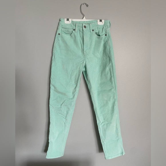 Mint corduroy mom jean - Picture 1 of 6